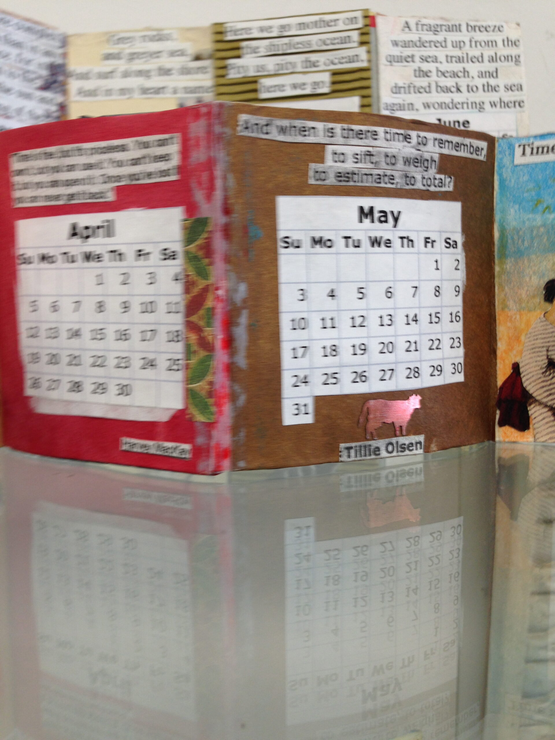 Paper Calendar Example EMS handmade paper calendars #2 – Artful