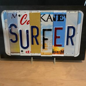 Melinda Niederschulte Surfer Recycled License Plate No. 06
