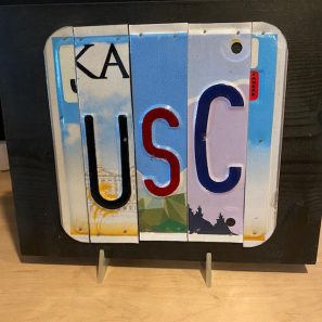 Melinda Niederschulte USC Recycled License Plate No. 02